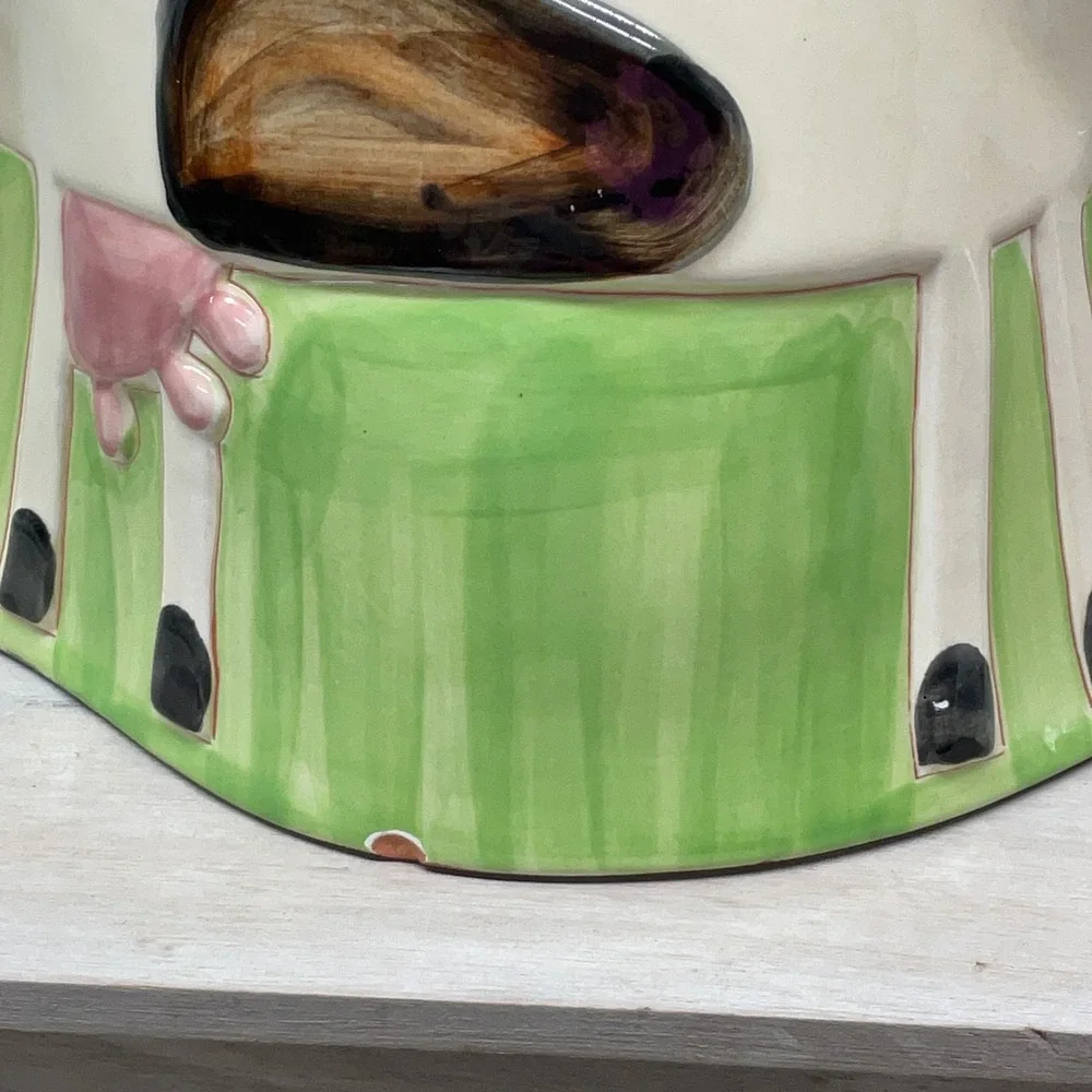 Kari Trestakk Norway Cow Vase Hand Painted Molde Portugal Ceramic Farmhouse 8